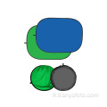 Toile de fond pliable bleu/vert 150x200cm